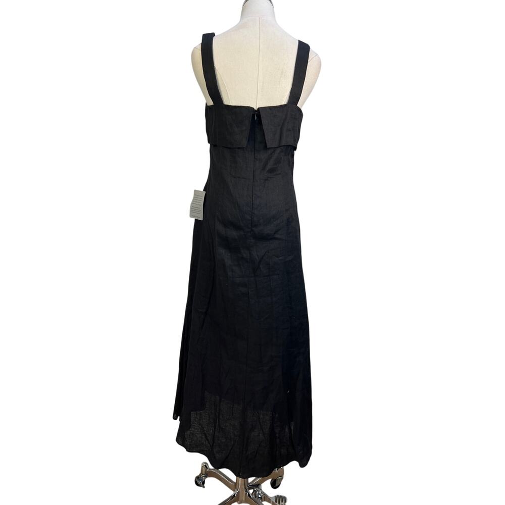 Luxley Black Huxely Linen Midi Dress - Picture 10 of 11